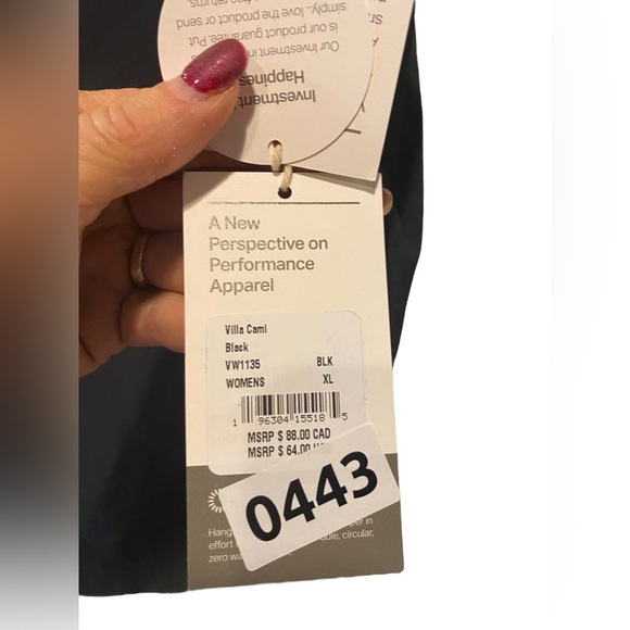 NWT Vuori villa cami Size XL - Picture 4 of 4